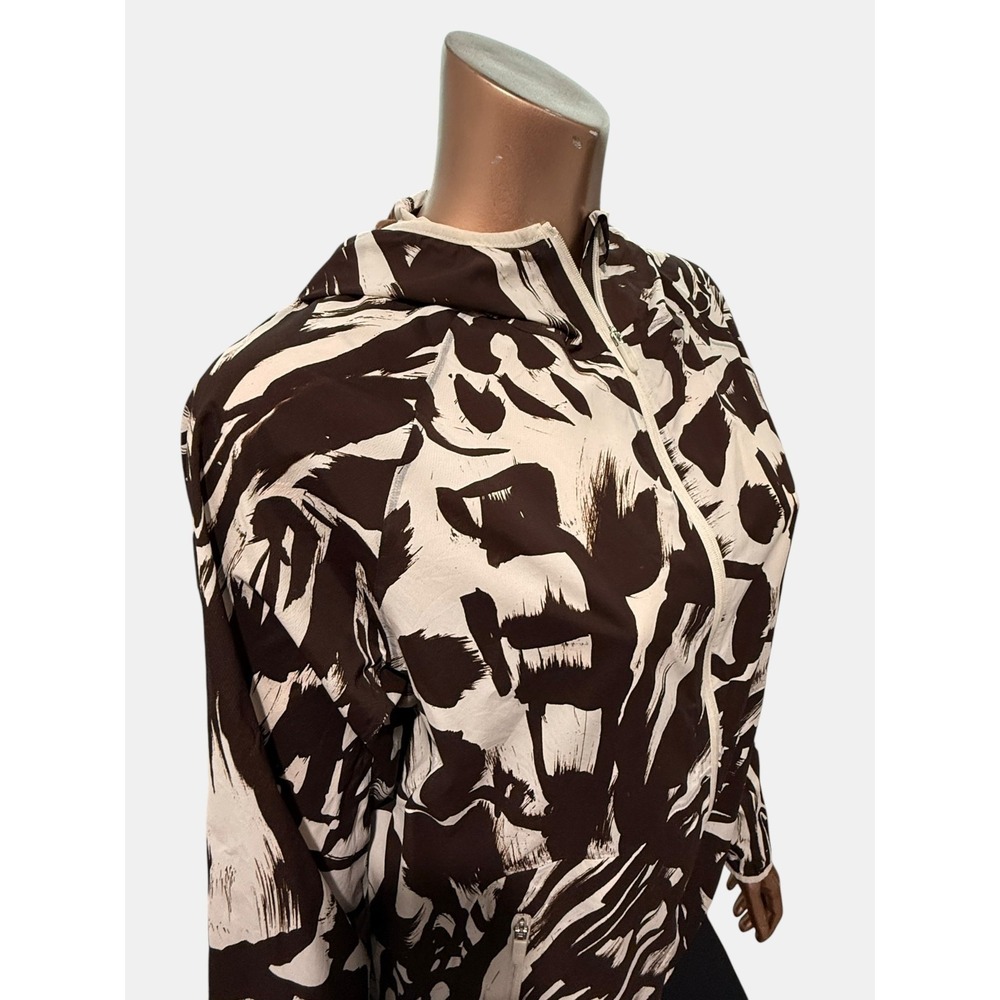 Lululemon Athletica Packable Ultralight Run Jacket Monarch Bloom Bone Espresso/6 - Picture 7 of 11